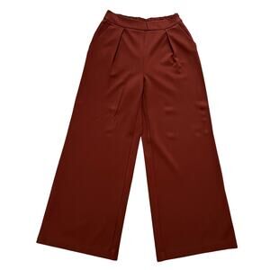 INC International Concept Casual Wide Leg Pants With‎ Pleat Front & Pockets M